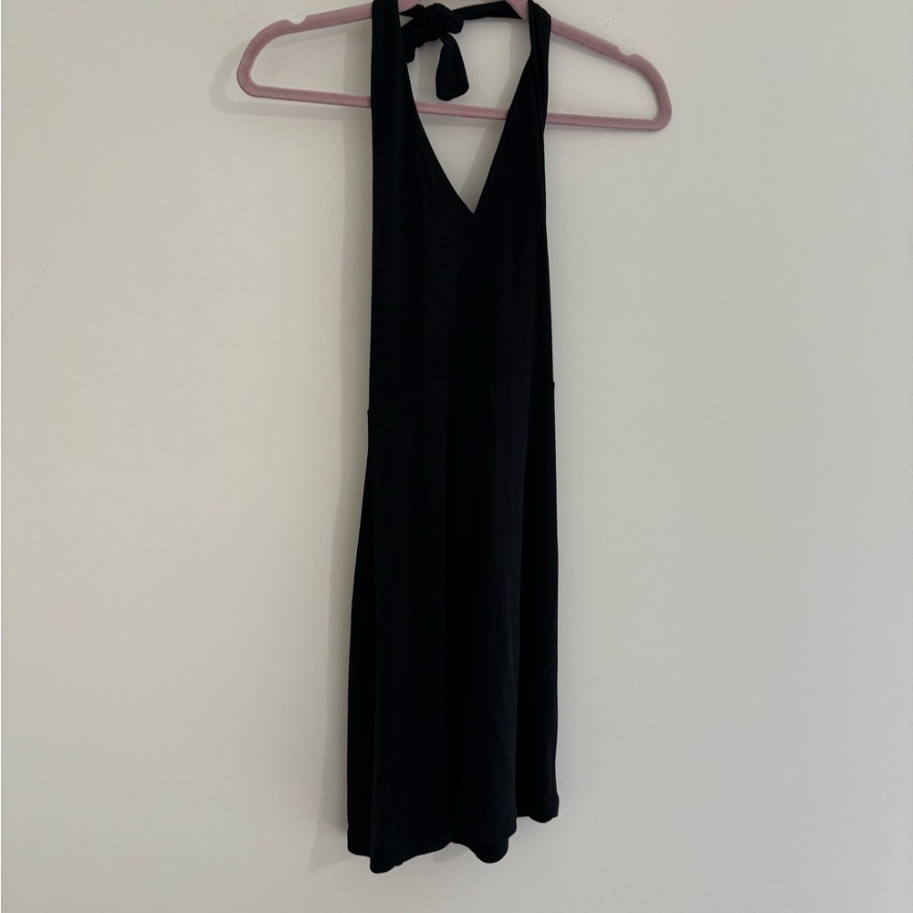 GAP Black Backless Halter Dress